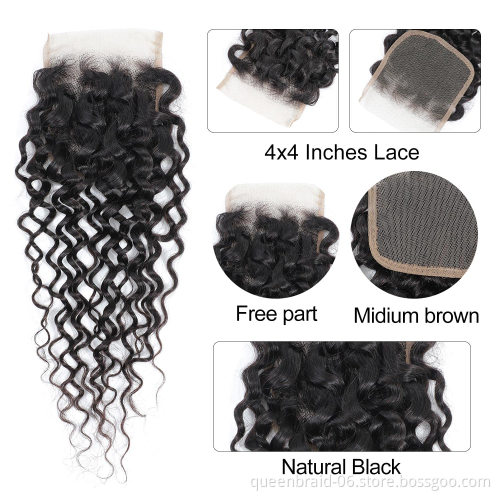 Brazilian Virgin Curly Hair Bundles with Kinky Curly Weave Human Hair Bundles with Free Part Unprocessed Remy Hair Bundles